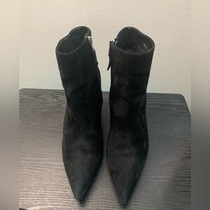 Suede Ankle Boots -Black